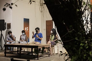 Artist Encounters is a series of dialogues among artists and cultural organizers who are part of Language is Migrant elaborating on their artistic processes, material research, and infrastructures that have sustained their imaginative substance through these relentless times. The second part of this session stems from the platform Translocal Solidarity Networks set up to develop alliances between socially committed artists and arts initiatives across South Asia engaging in cultural advocacy, collaborative production, and experimental arts models in the region. Photography: Shehan Obeysekara