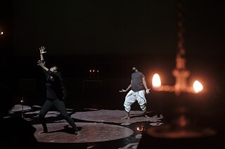 Aaraniyam is a collective of four contemporary performers and dancers Srikannan, Ragaventhan, Shalini, Yalini, who use improvised choreography combining Bharatham with theatre and narrative elements, responding to poems by Packiyanathan Ahilan. In collaboration with Lalindra Amarasekara, the collective will plot visualization elements focusing on light and shadow as well as literary fields of loss and injustice. Photography: Shehan Obeysekara