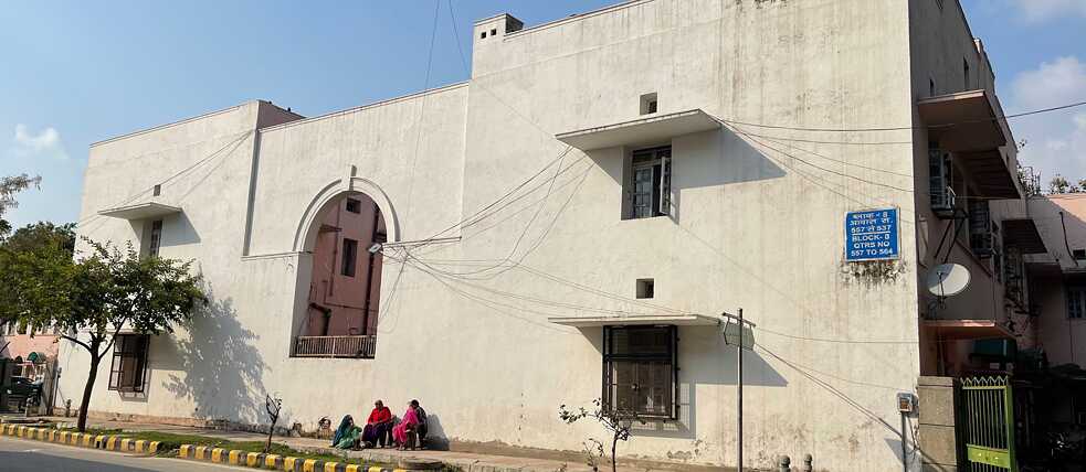 In Lodhi Art District some walls are still blank.