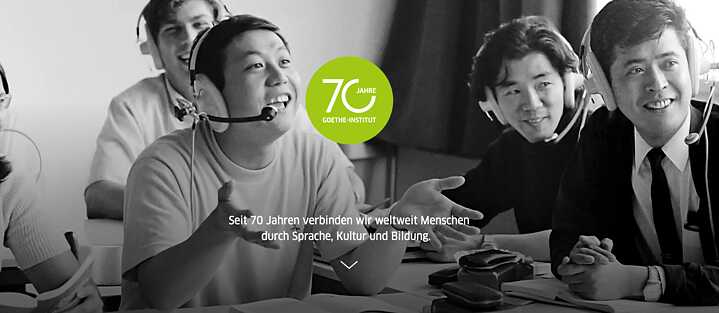 Teaser - Zeitstrahl 70 Jahre Goethe - Zeitstrahl