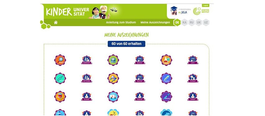 Lernplattform Auszeichnungen