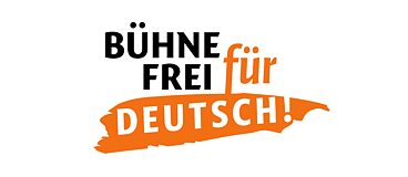 „Vokiečių kalbą į sceną!“ Logo