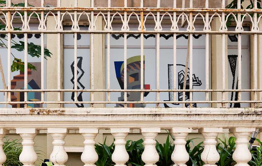 Fenster Wand - Gitter 1