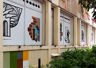 Window Mural - day 1