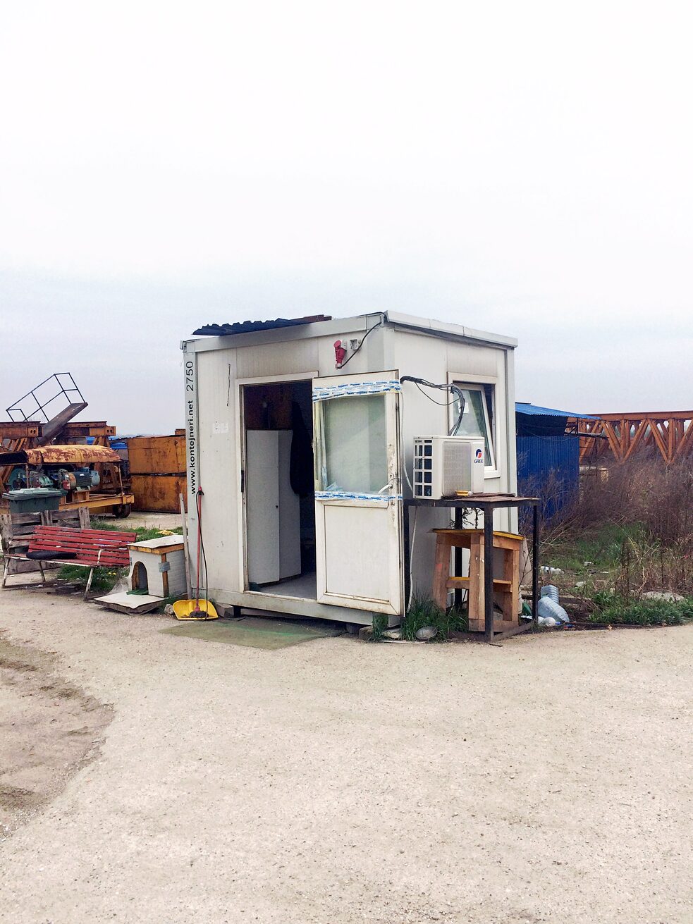 Wärter-Häuschen in der Nähe der Pupin-Brücke