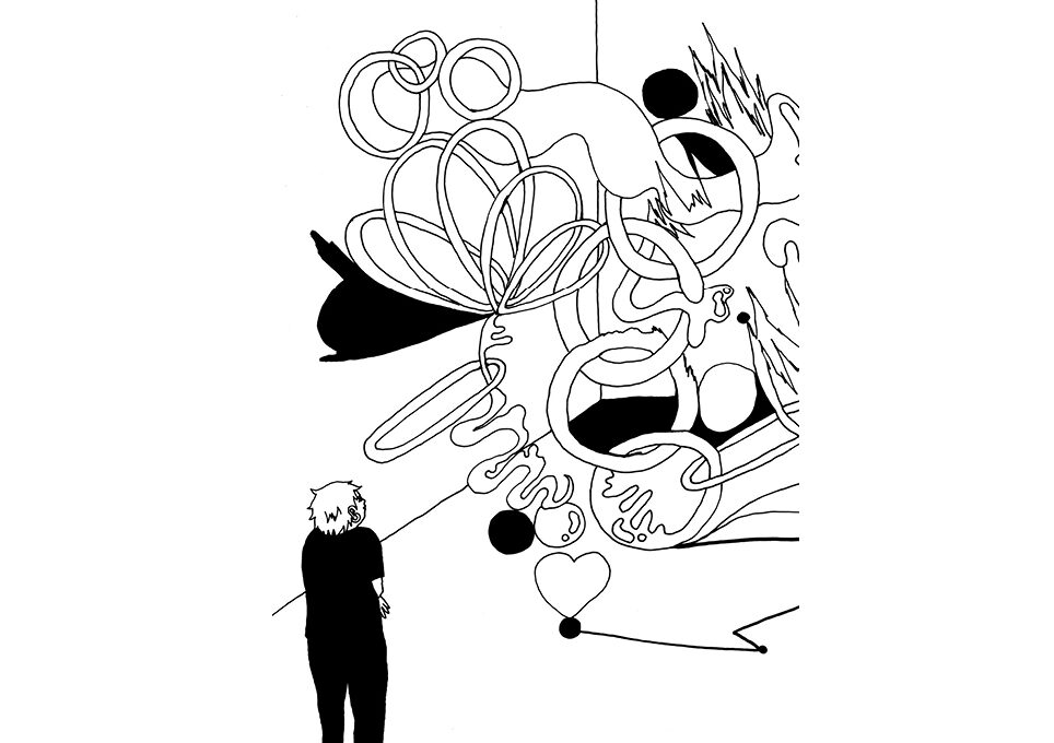 Illustrazione tratta da <i>Io e Melek</i>, graphic novel di Lina Ehrentraut