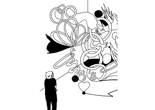Illustrazione tratta da <i>Io e Melek</i>, graphic novel di Lina Ehrentraut