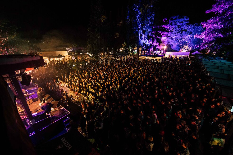 Der Firmengarten von Glitterhouse Records