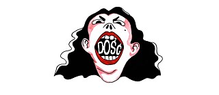 Illustration: Gesicht einer Frau mit dem Slogan: "Genug" im Mund 