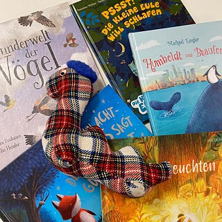 Nessie with Children's Books