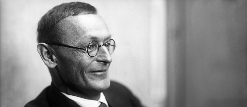 The writer, poet and painter Hermann Hesse