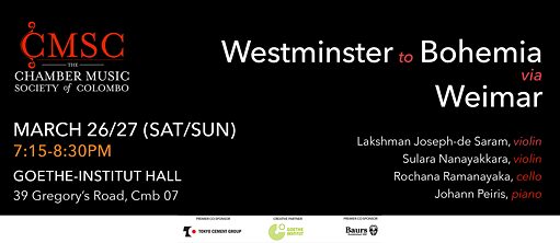 Chamber Music Society of Colombo March 2022