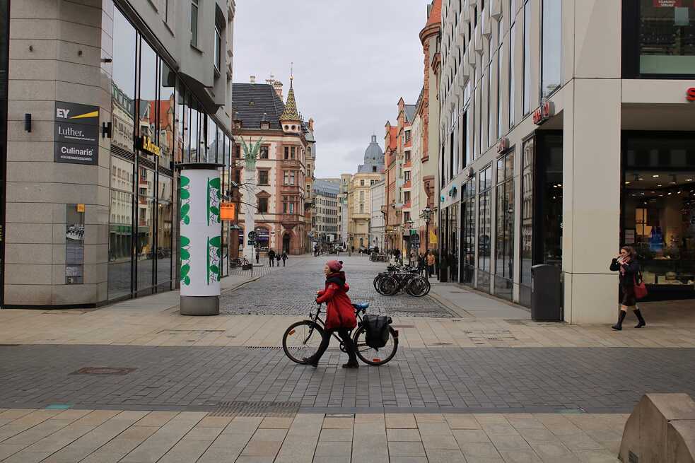 Kreuzung zwischen Grimmaische Straße und Ritterstraße