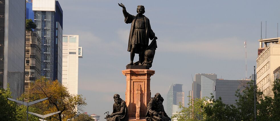 Kolumbus-Denkmal, Paseo de la Reforma, Mexico-Stadt, Mexiko.