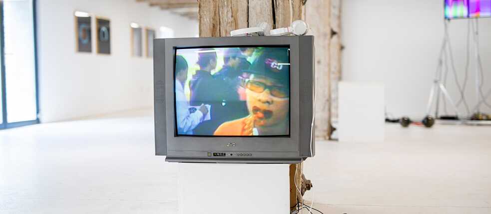 TECHNO WORLDS, exhibition view at the aqb in Budapest, 2021