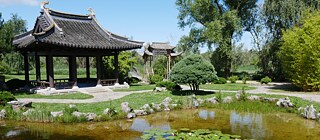 Chinese garden in IGA Park.