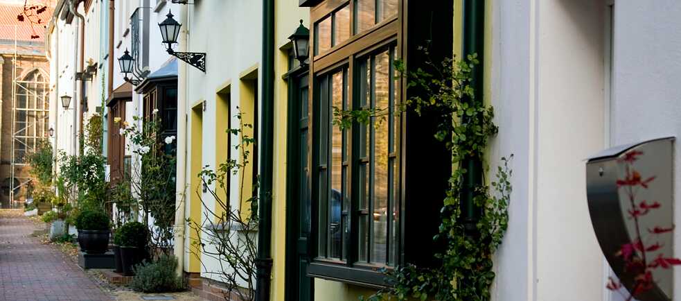 Picturesque alleyways in the historic city centre.