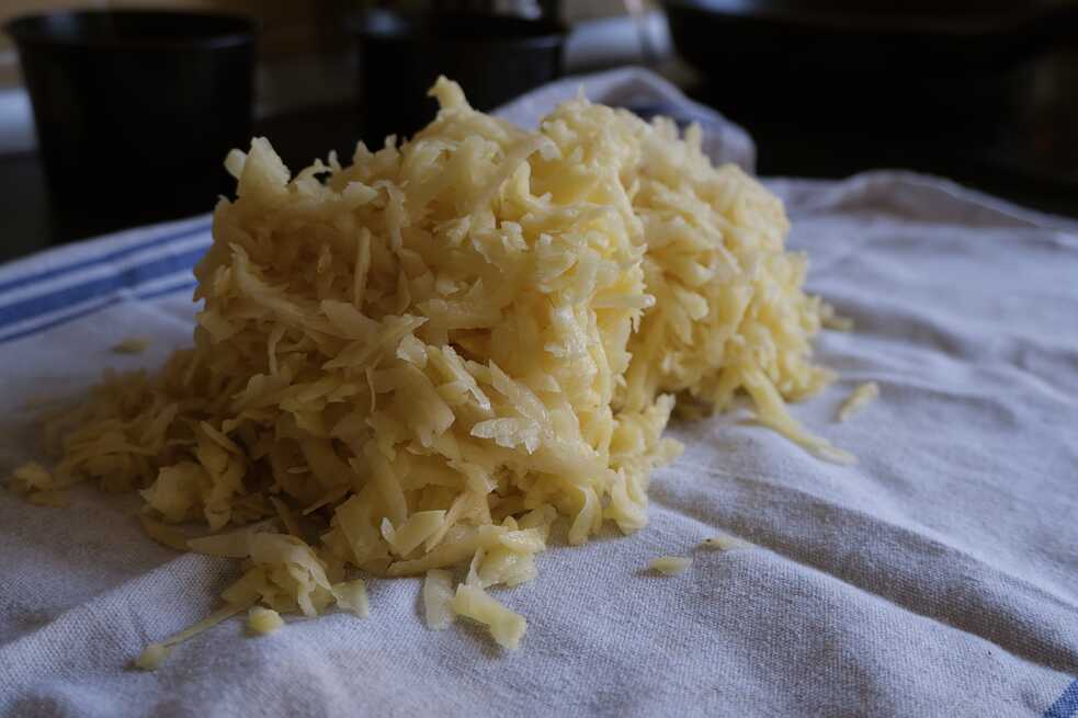 Kartoffeln gerieben