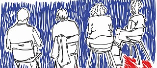 Conference of the Absent in Lisbon, illustration by Raquel Pedro