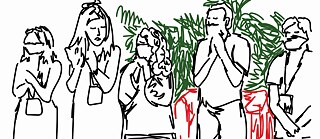 Conference of the Absent in Lisbon, illustration by Raquel Pedro