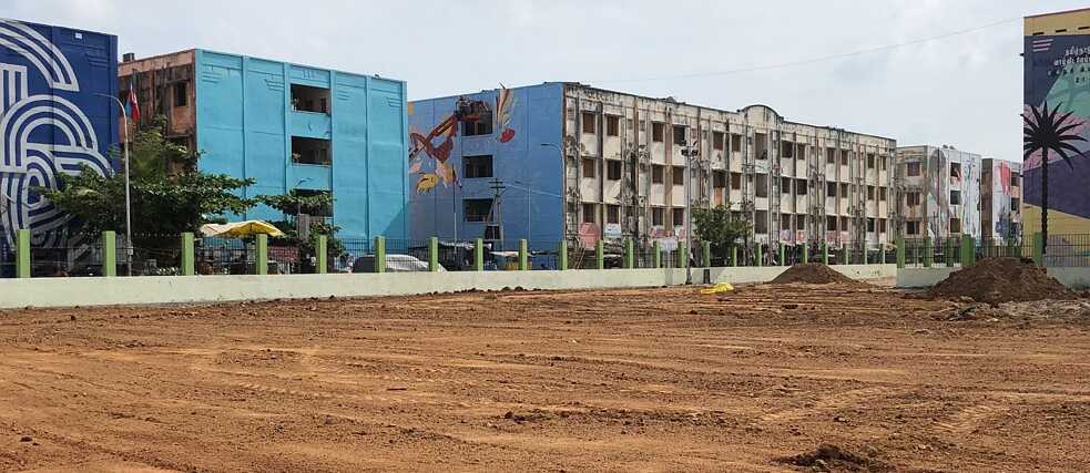 Kannagi Nagar, a resettlement area for survivors of the 2004 Chennai tsunami, is home to about 100,000 people, most of whom belong to the fishing community.