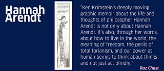 Exhibition opening & artist talk featuring original drawings from Ken Krimstein's graphic novel <i>The Three Escapes of Hannah Arendt</i>.