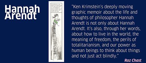 Ausstellungseröffnung und Künstlergespräch mit Originalzeichnungen aus Ken Krimsteins Graphic Novel <i>Die drei Fluchten der Hannah Arendt</i>.