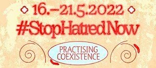 Kampagne-Poster von #StopHatredNow