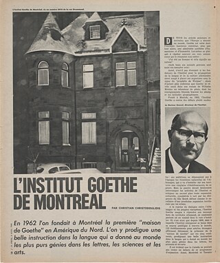 Le premier institut à Montréal Photo Collections de la BANQ