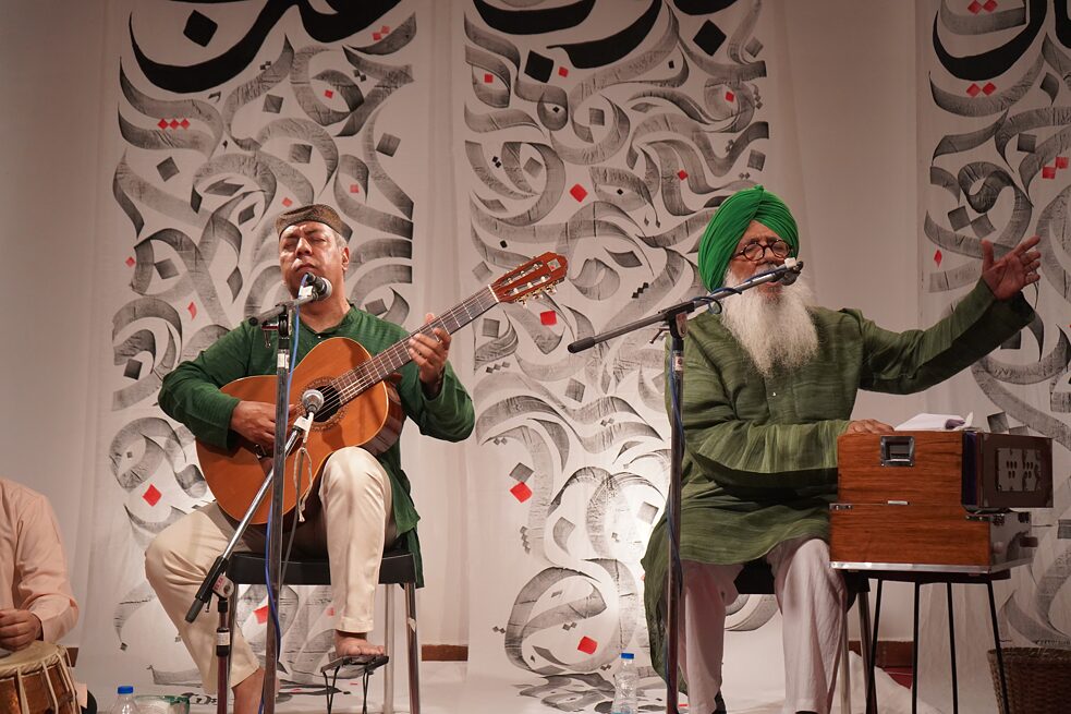 Opening night of the Simurgh Festival. The event began event began with a short theatre piece by young Afghan and Indian performers on the different journeys they had taken in their lives.