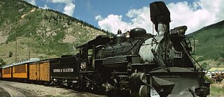 El tren de vapor de un museo ferroviario de 1925 en Silverton, Colorado (EE.UU.)