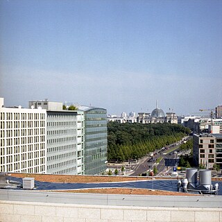 Vue du toit de l'ambassade canadienne à Berlin