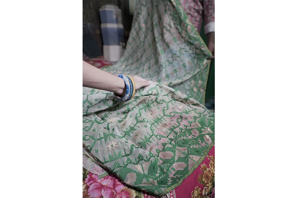 Jamdani saree woven by Elem MIah in the 1980s. © Emad B.M. Hassan