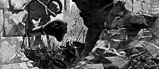 Detail: „Die Eroberung von Milet“ von Andre Castaigne (1898-1899) 
