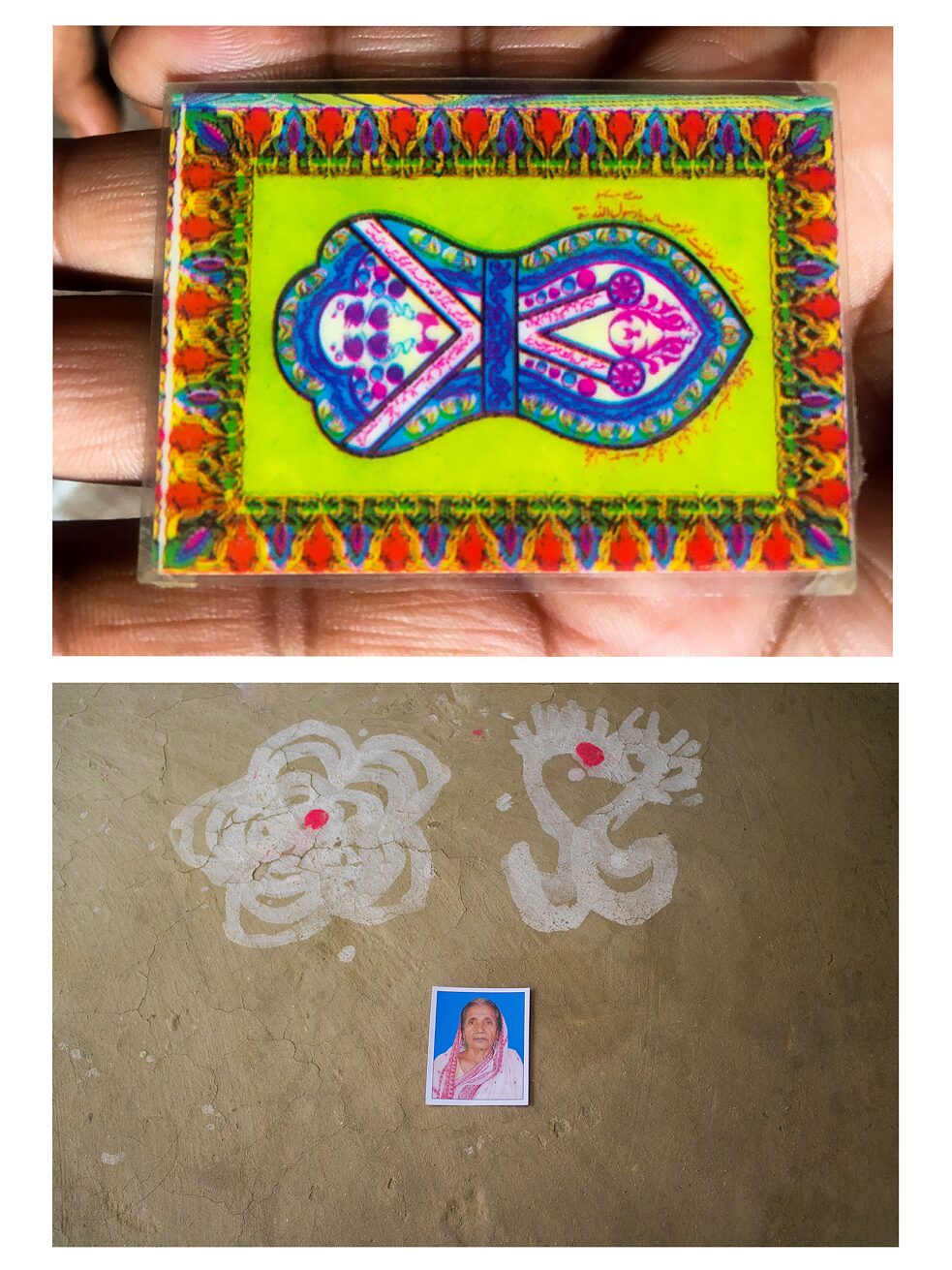   Ausgestellte Fotografie der Künstlerin Monon Muntaka 