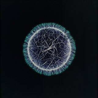 Sarah Schönfeld, All You Can Feel/ Planets, Speed, 2013, Speed auf Fotonegativ, vergrößert als C-Print, 70 x 70 cm