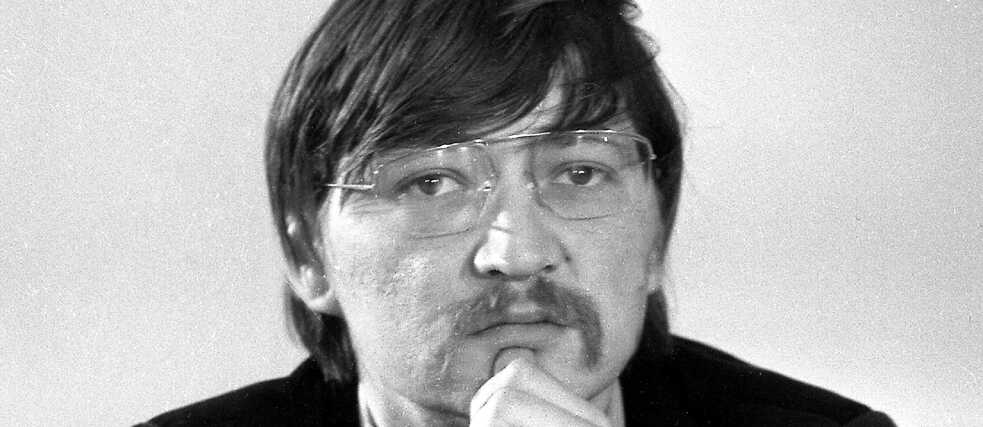 Rainer Werner Fassbinder, aufgenommen am 6. Dezember 1973 in Frankfurt. 