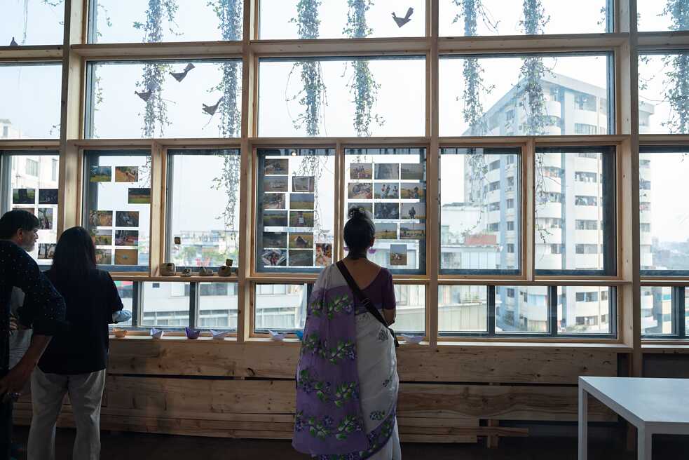 The celebration and exhibition took place at the interim premises of the Goethe-Institut Bangladesh, at DrikPath Bhaban in Dhanmondi, Dhaka