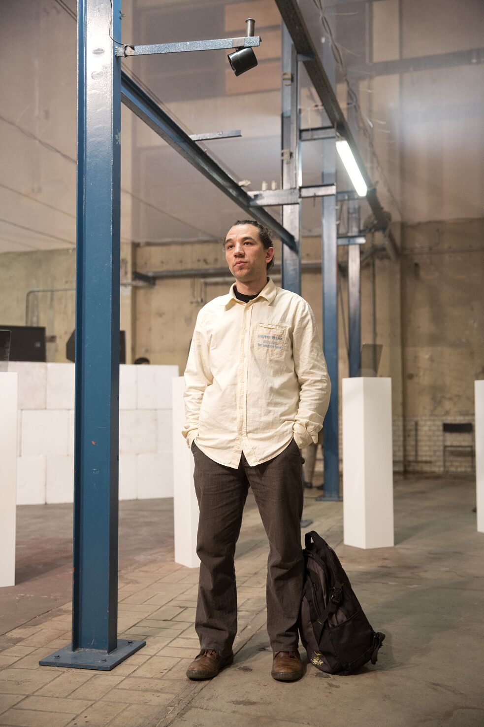 The so-called “standing man” of the Taksim Square, Erdem Gündüz.