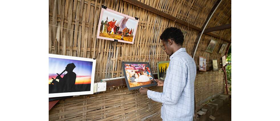 Aus der Ausstellung „Mirath:Music“ am Goethe-Institut Sudan
