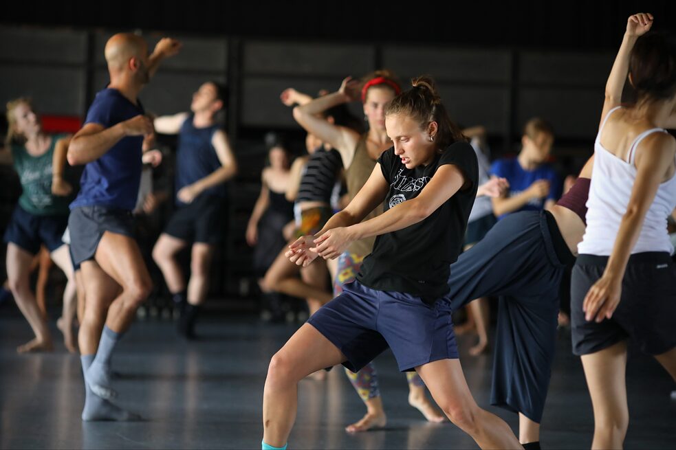 Students in a Gaga class