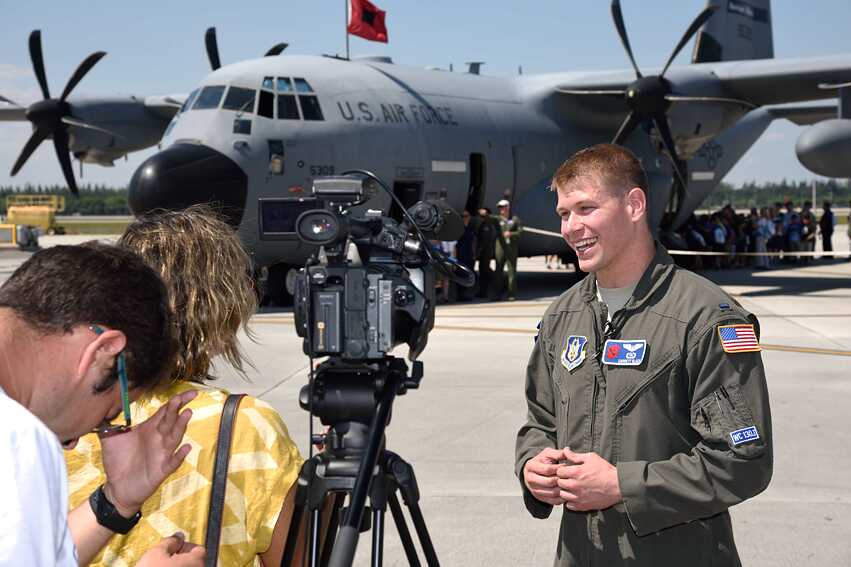 Garrett Black auf der Keesler Air Force Base