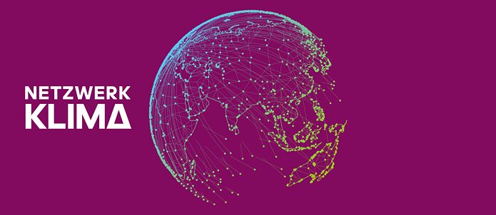 Key Visual: Stylized illustration of a globe, claim Network Climate