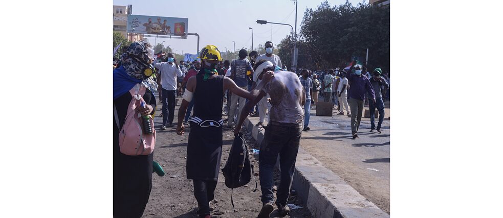 13th January 2022: Protests against the military coup, Khartoum. 