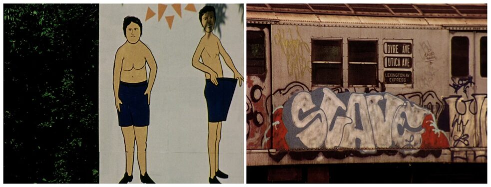 Filmstill aus „Stations of the Elevated“ von Manfred Kirchheimer, 1981