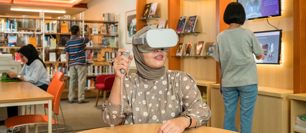 Die Bibliothek des Goethe-Instituts Jakarta lädt zu interaktiven, spannenden Besuchen ein.