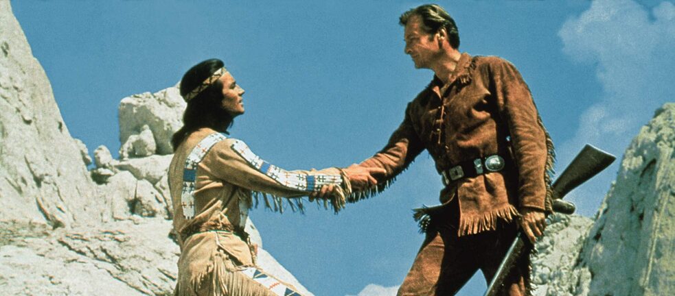 These two were the epitome of friendship and nobility and the introduction to the Wild West for many: Pierre Briece and Lex Barker as Winnetou and Old Shatterhand. 