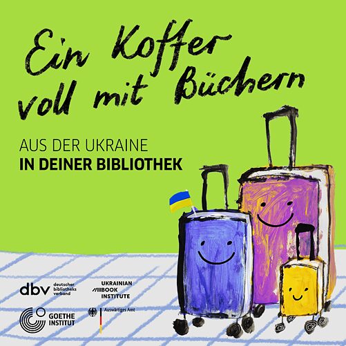 Koffer voll mit Büchern, deutsche Version