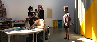 Filmaufnahmen mit Fatima Moumouni