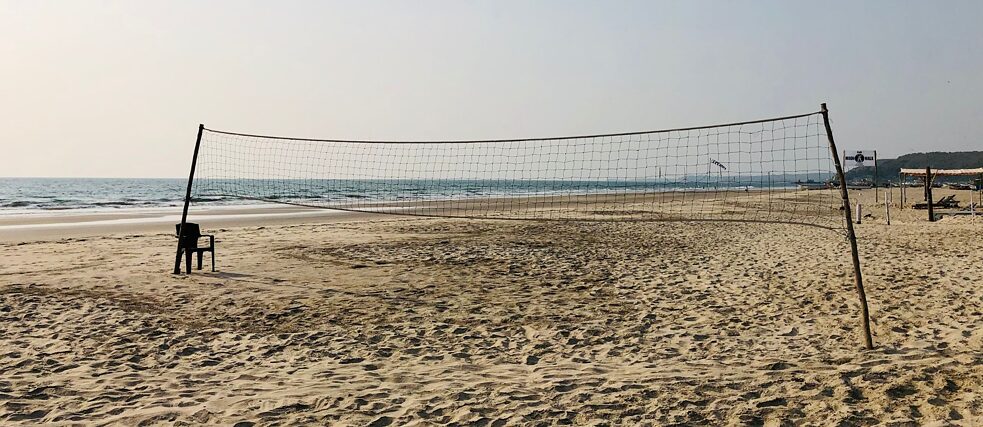 Leerer Strand in Goa